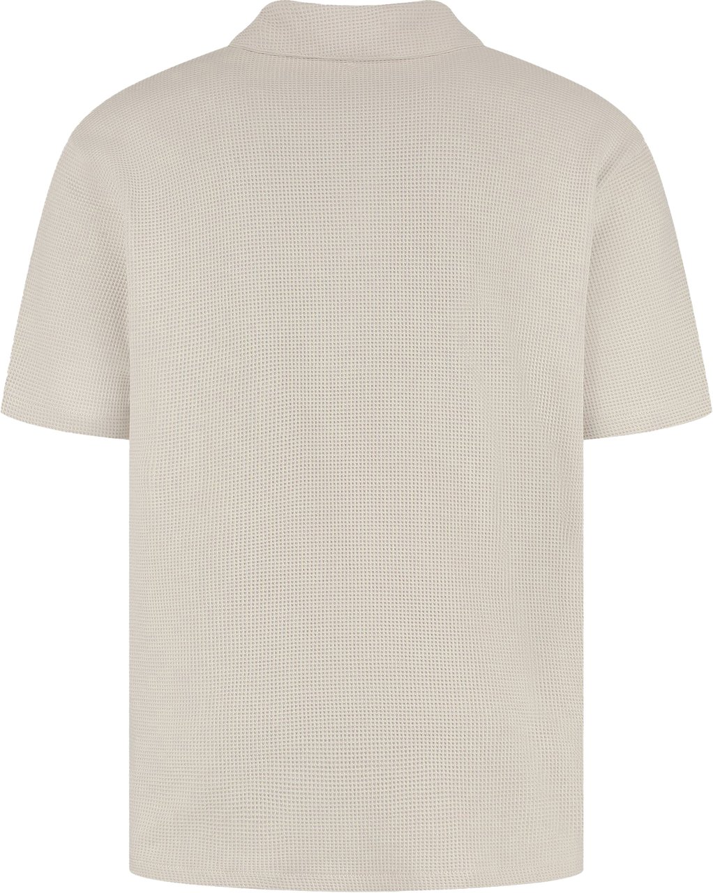 Pure Path Initials Waffle Polo Beige