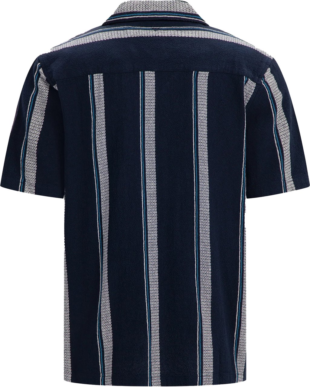 Pure Path Cuban Collar Shirt Blauw