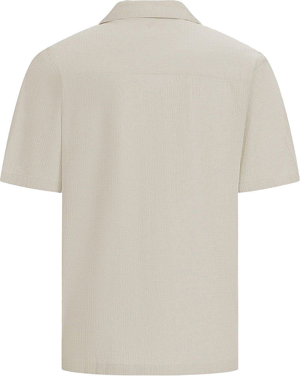 Pure Path Short Sleeve Seersucker Shirt Beige