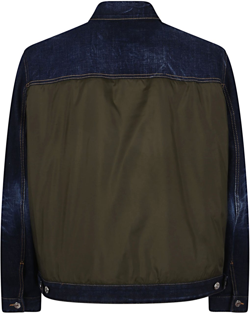 Dsquared2 denim puffer jean jacket Blauw