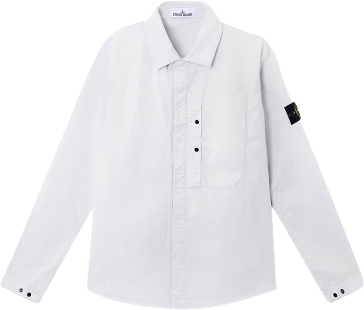 Stone Island shirtjacket ligth blue Blauw