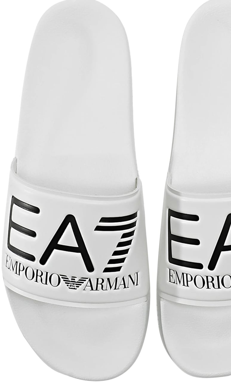 EA7 Heren Slipper Wit