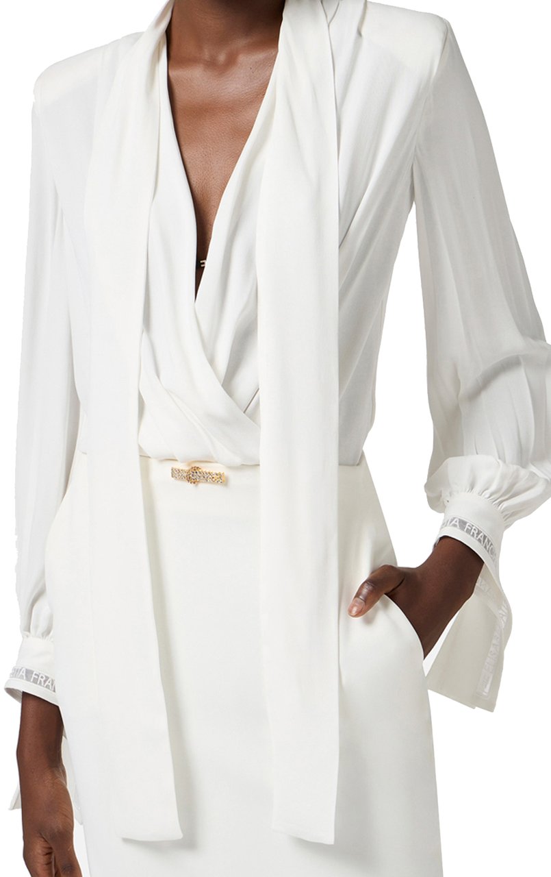 Elisabetta Franchi Shirts Ivory Wit