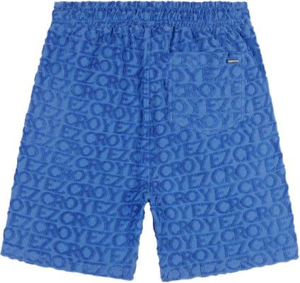 Croyez Croyez Monogram Towelling Shorts Blauw
