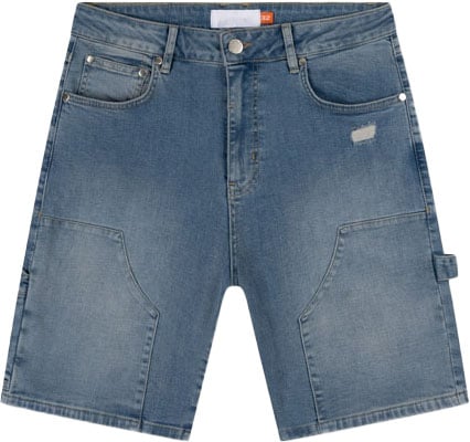 Croyez Croyez CD1 Carpenter Denim Shorts Blauw
