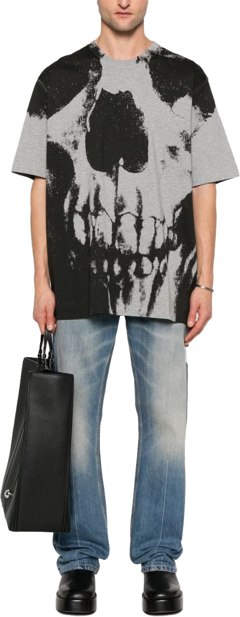 Alexander McQueen T-Shirts And Polos Grey Grijs