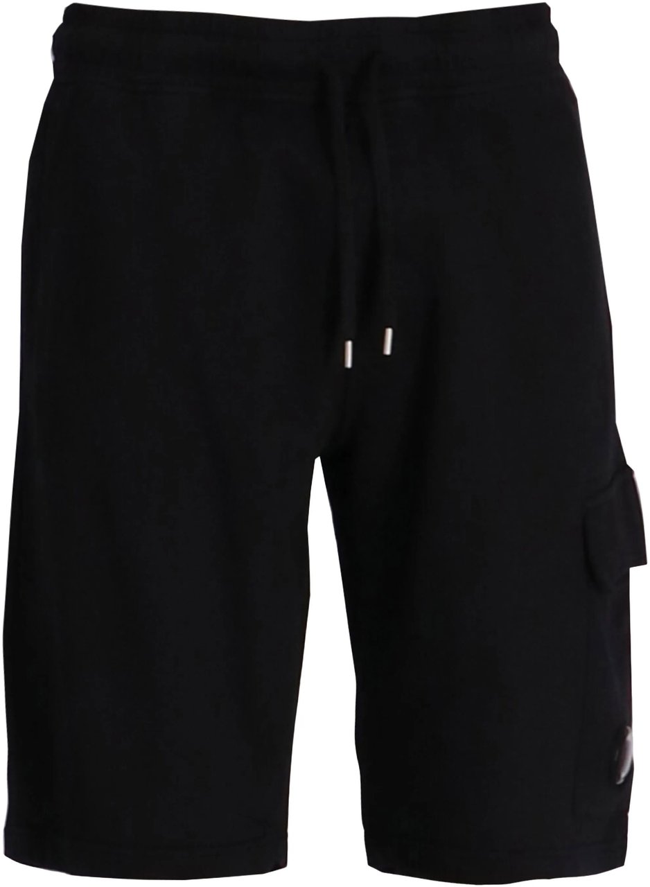 CP Company C.P. COMPANY CARGO LIGHT FLEECE BERMUDA SHORTS Zwart