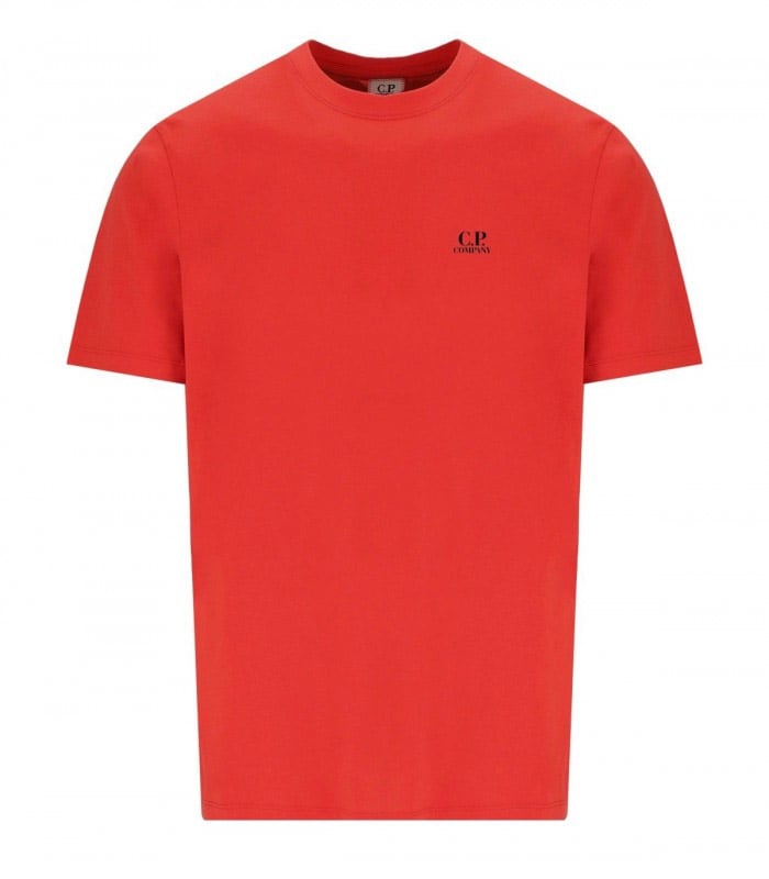 CP Company C.P. COMPANY JERSEY 30/1 POINCIANA T-SHIRT Oranje