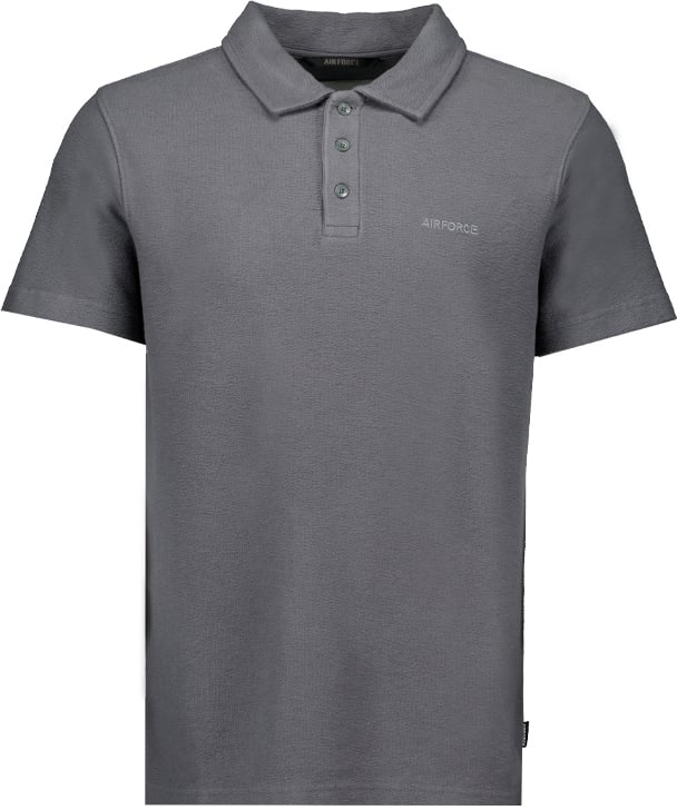 Airforce Woven Polo Grijs Grijs