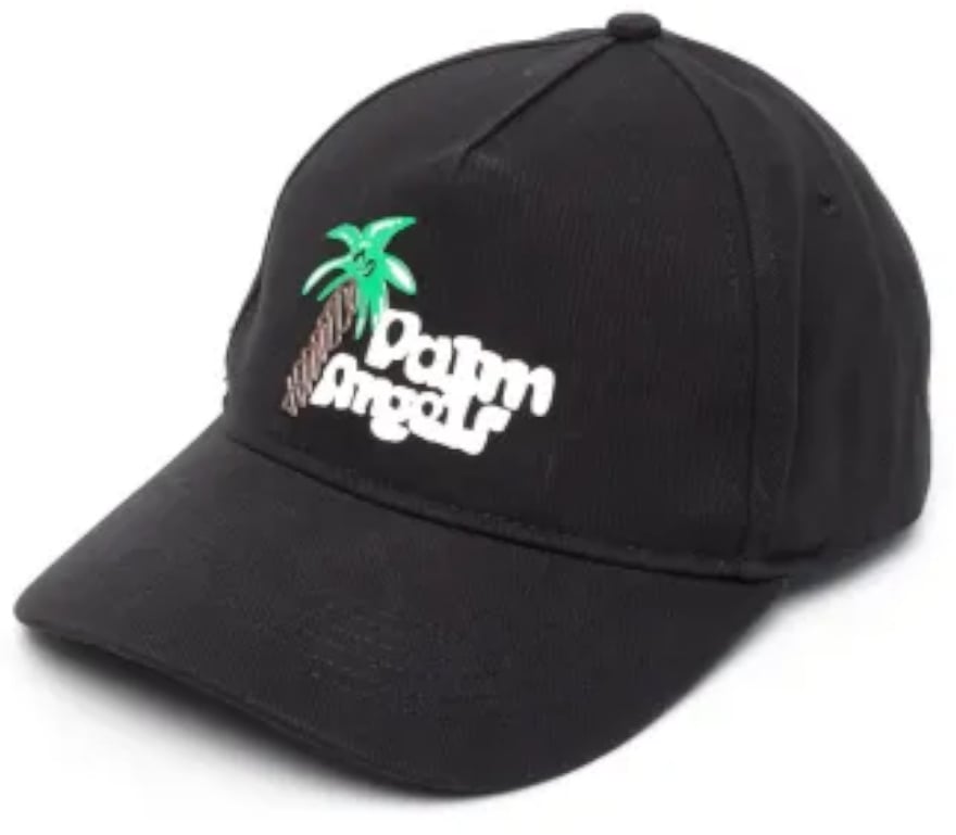 Palm Angels Cappellino con visiera Palm Tree Sketch nero Zwart