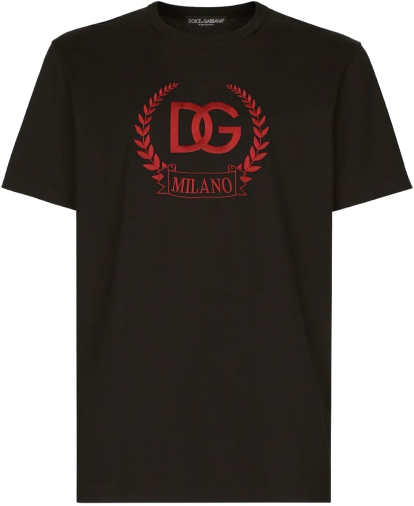 Dolce & Gabbana T-shirt DG nera Zwart