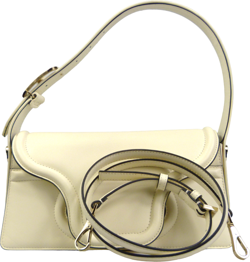 Valentino Garavani Shoulder Bag in Pelle Avorio Wit