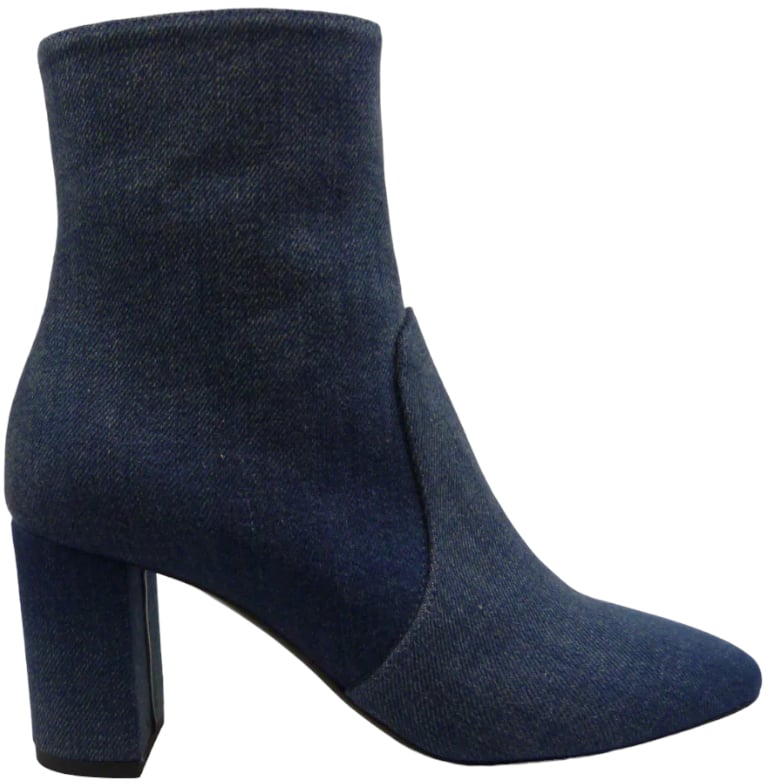 Saint Laurent Stivaletti in Denim Blu Blauw