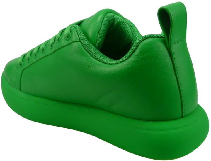 Bottega Veneta Sneakers verde in pelle Groen