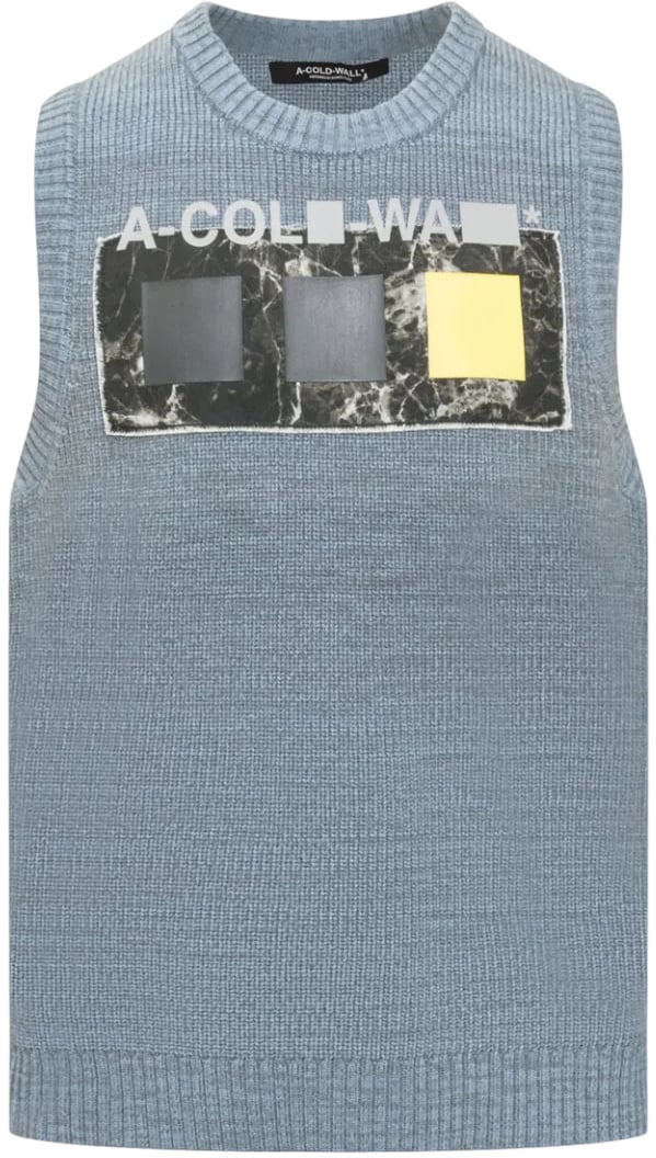 A-cold-wall Gilet cubista Blauw
