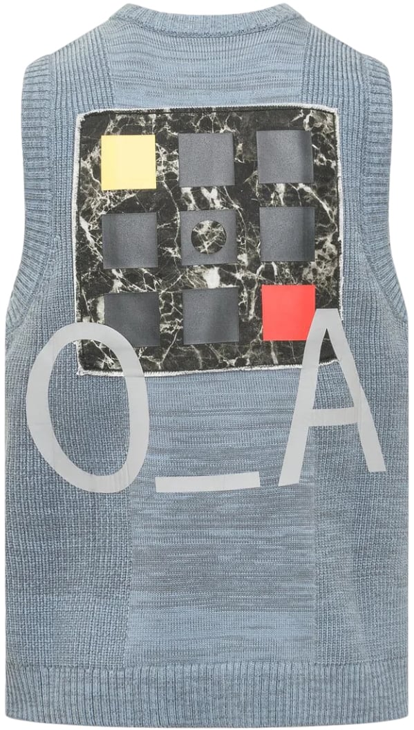 A-cold-wall Gilet cubista Blauw