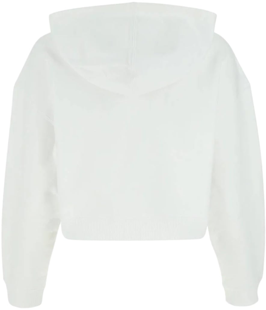Stella McCartney Felpa bianca in cotone Wit