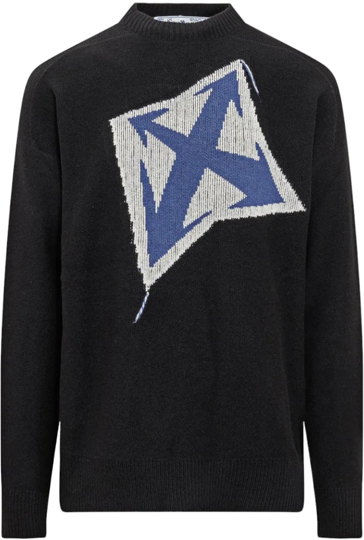 OFF-WHITE Maglione in Jacquard Zwart