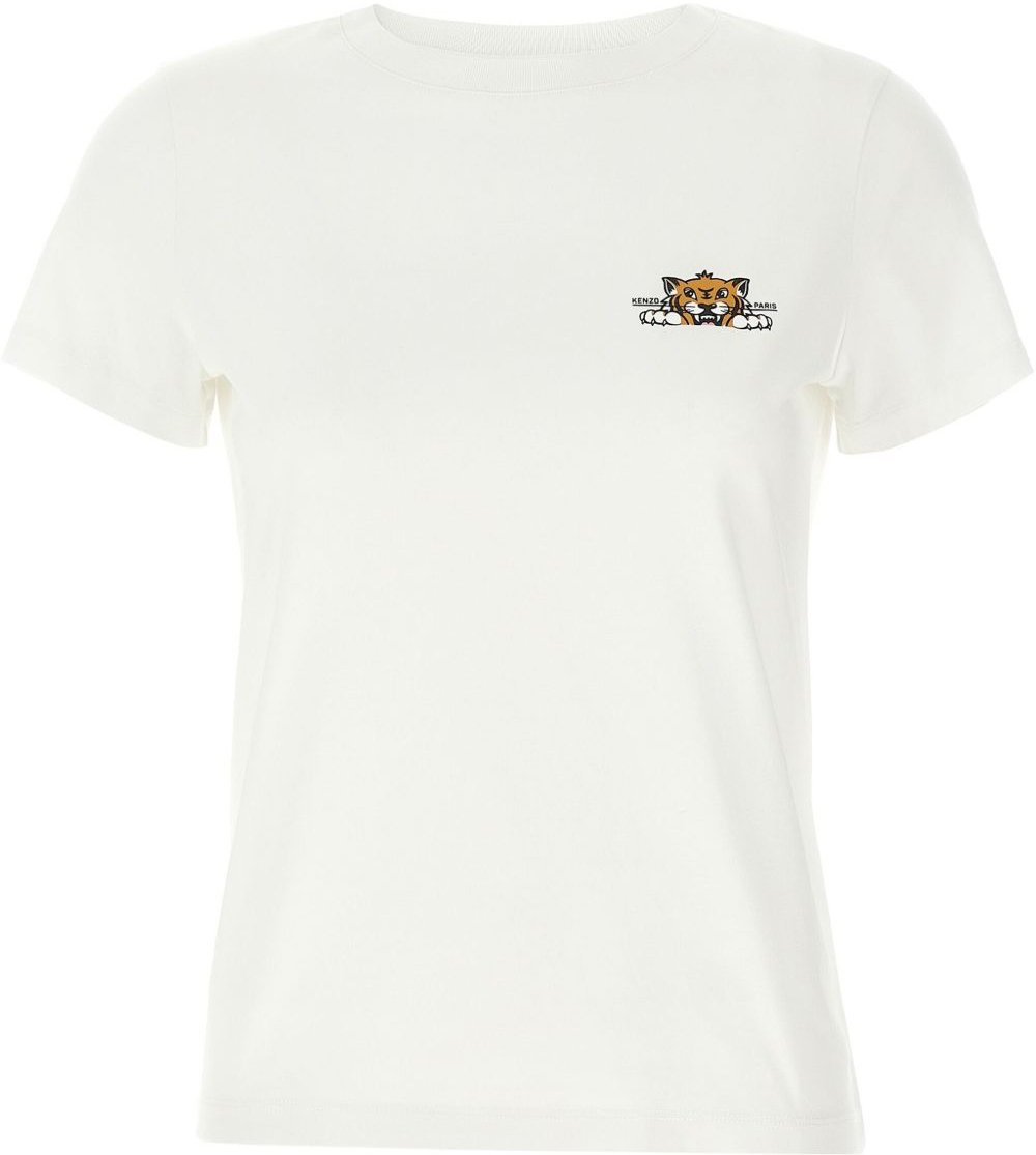 Kenzo T-Shirt Tiger Classic Wit