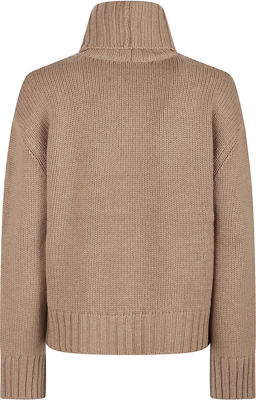 Fabiana Filippi Turtle Neck Sweater Brown Bruin