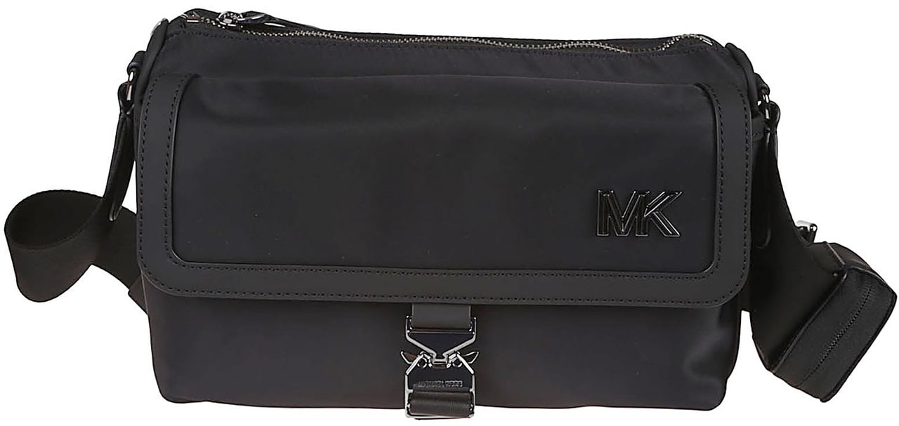 Michael Kors Eli Aviator Flap Bag Black Zwart