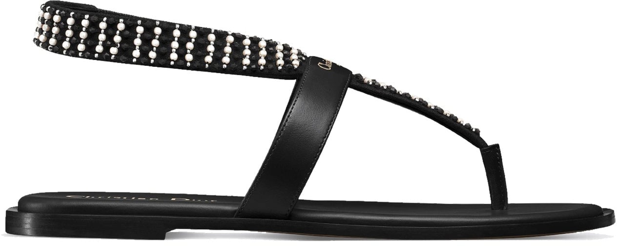 Dior Dior Eclat Thong Sandal Zwart