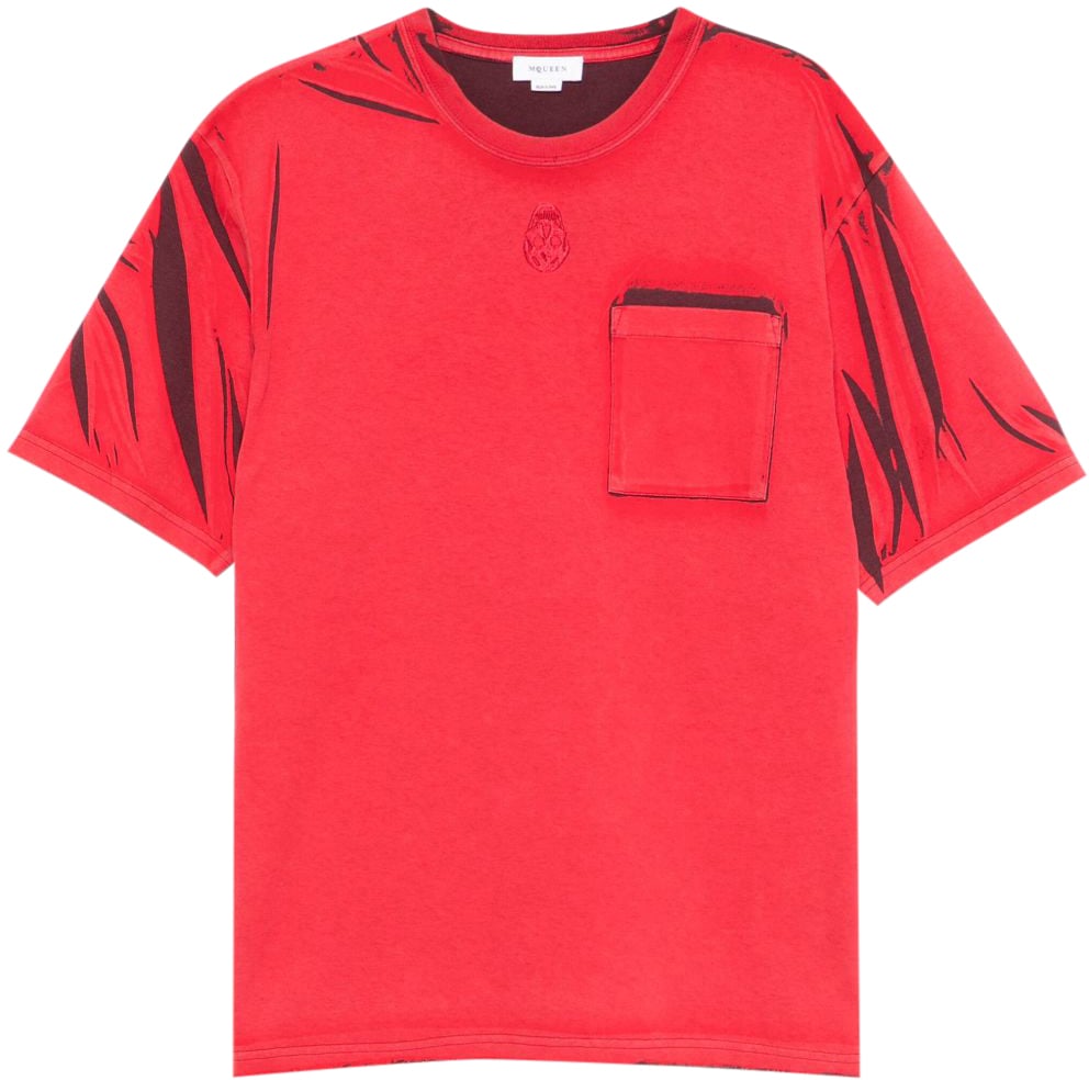 Alexander McQueen T-Shirts And Polos Bordeaux Rood