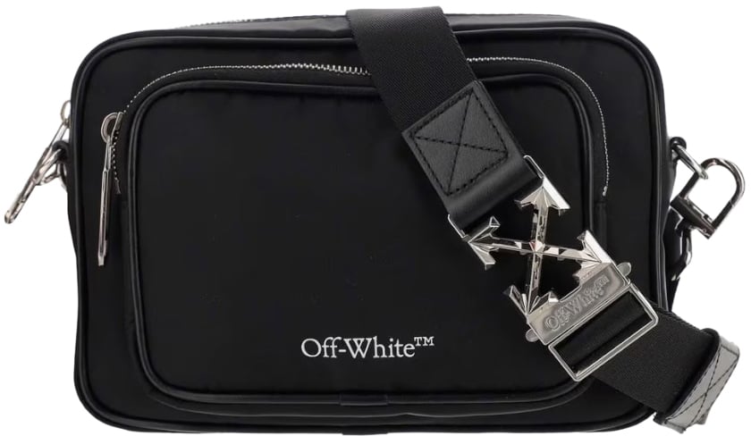 OFF-WHITE Borsa a tracolla nera Zwart