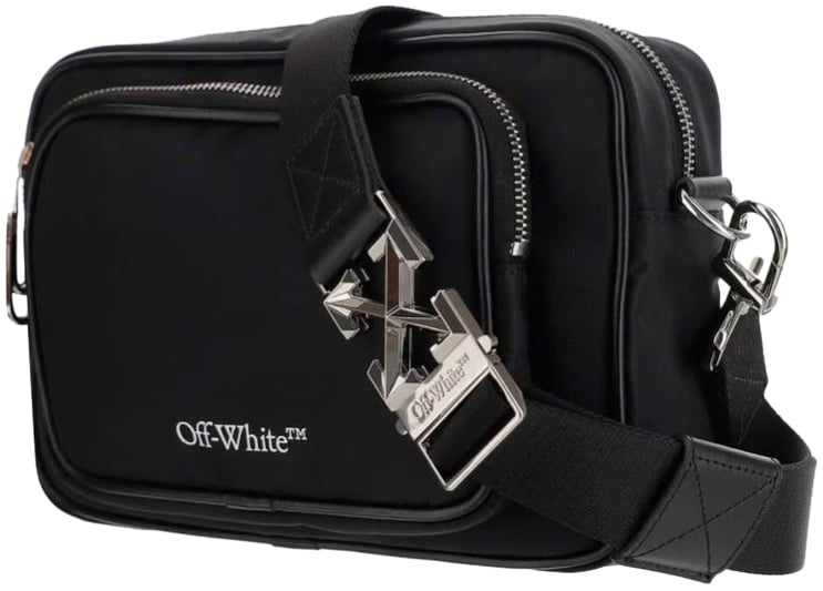 OFF-WHITE Borsa a tracolla nera Zwart