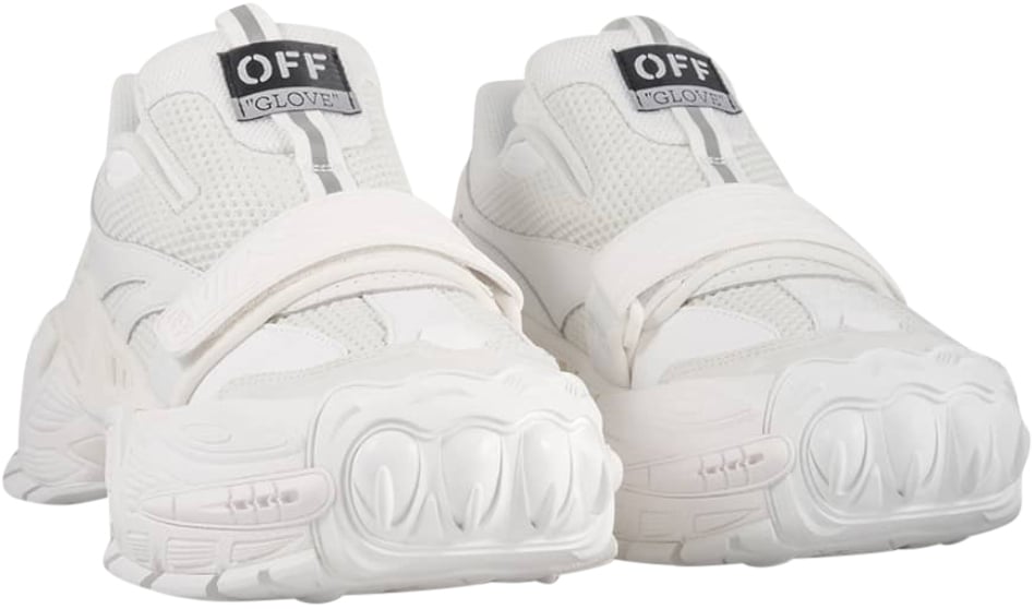OFF-WHITE Sneaker Glove slip on bianca Wit