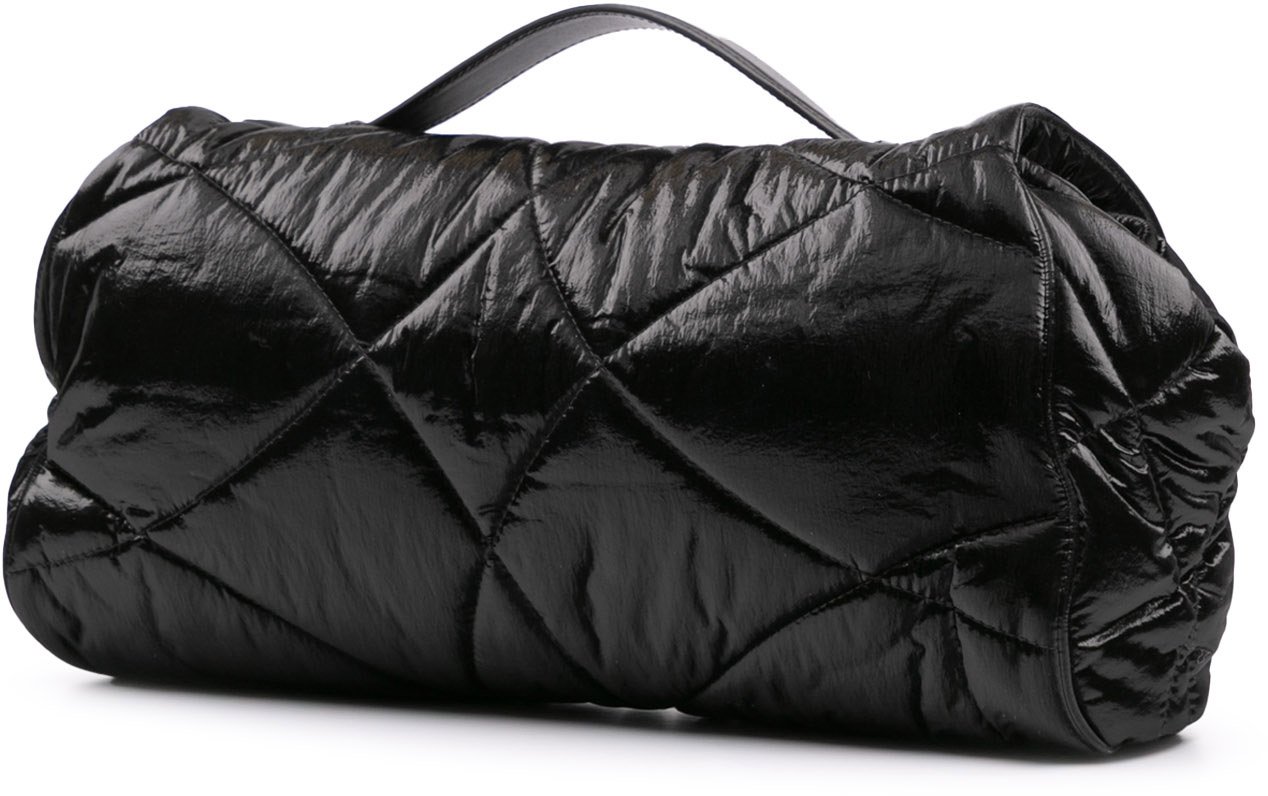 Dolce & Gabbana Quilted Nylon Devotion Satchel Zwart