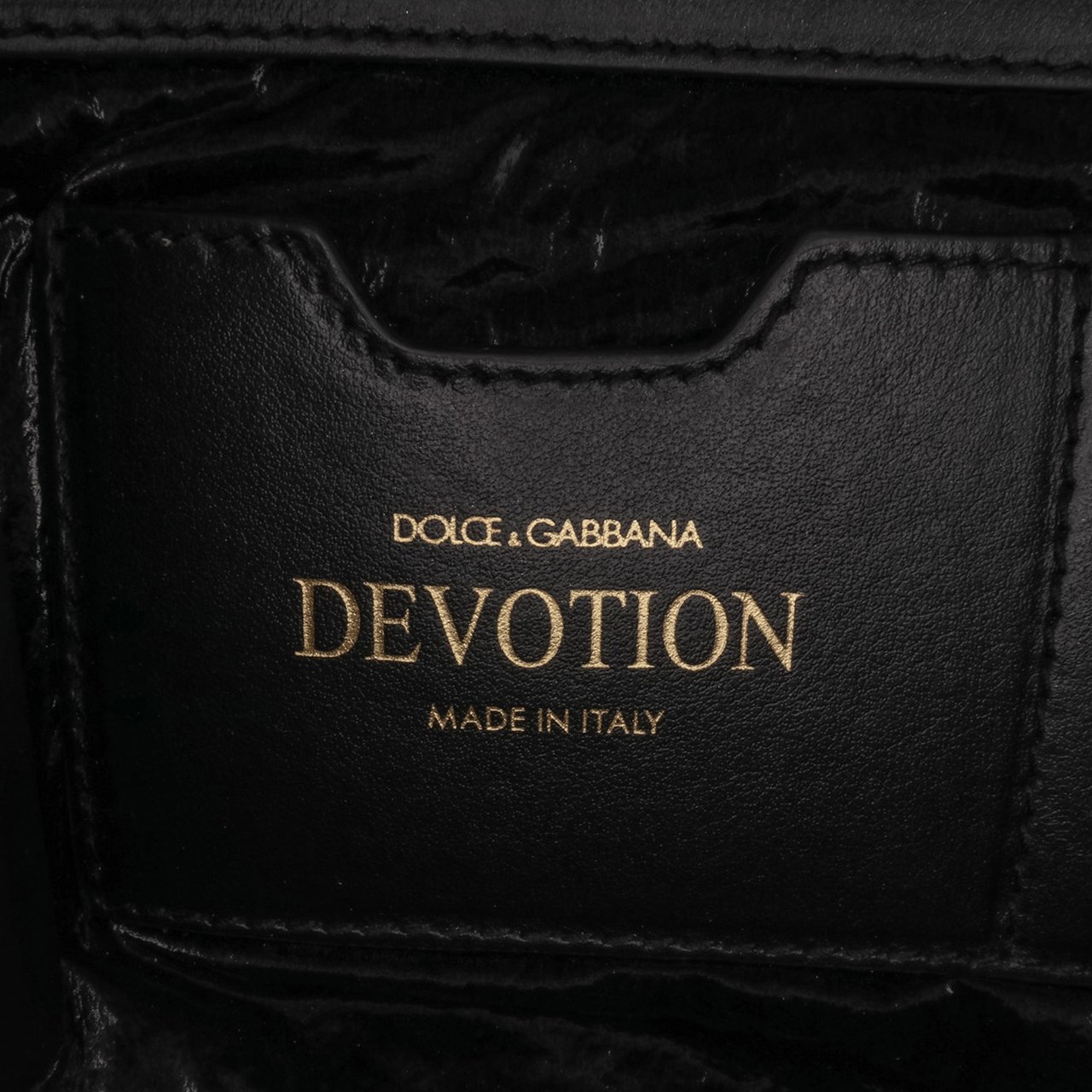 Dolce & Gabbana Quilted Nylon Devotion Satchel Zwart