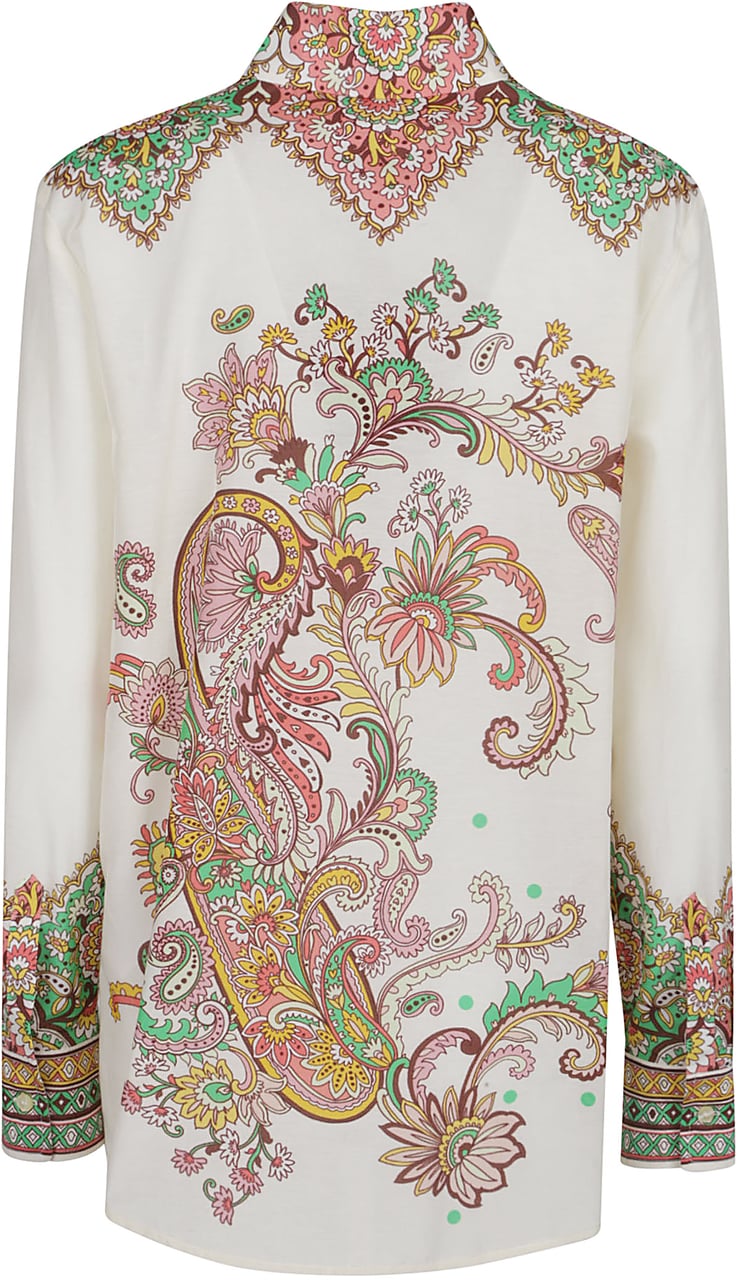 Etro Long Sleeve Shirt White Wit