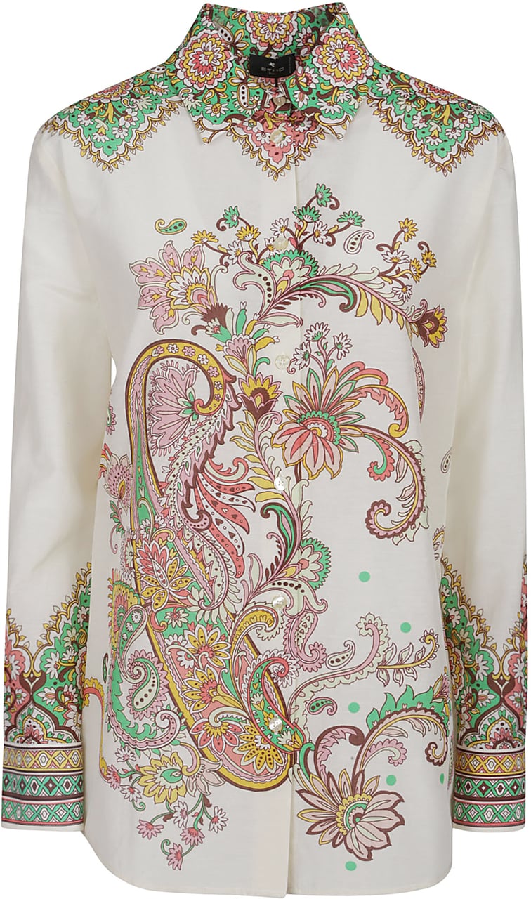Etro Long Sleeve Shirt White Wit