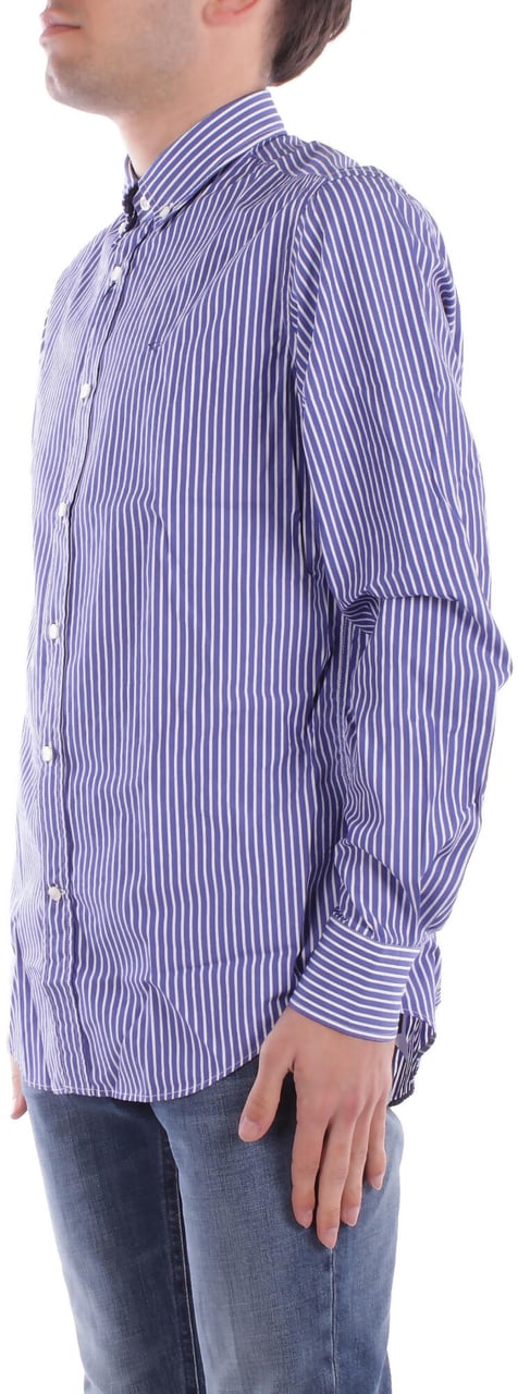 Paul & Shark Shirts Riga Larga Blu Blauw