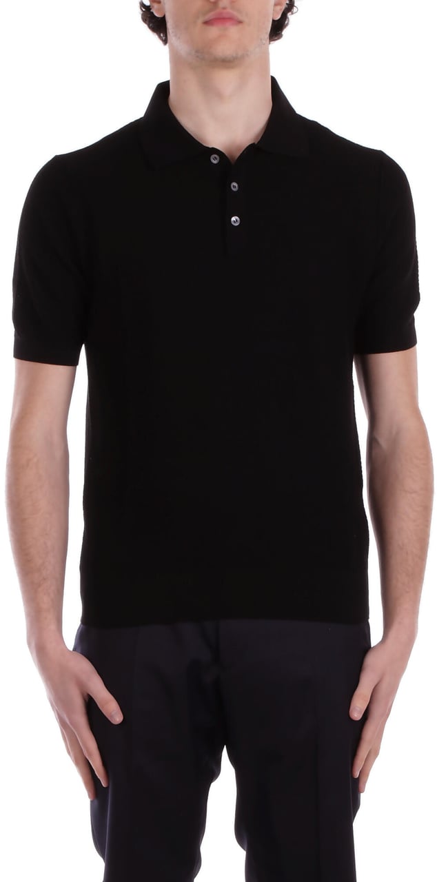 Tagliatore T-Shirts And Polos Black Zwart