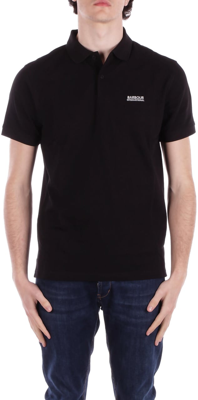 Barbour T-Shirts And Polos Black Zwart