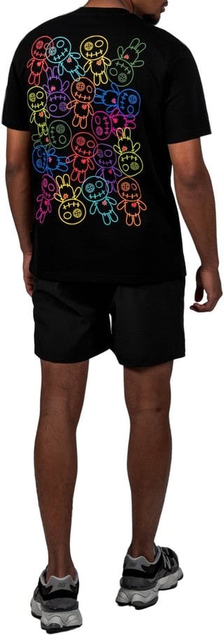 Wrong Friends BELLEVUE T-SHIRT - BLACK Zwart