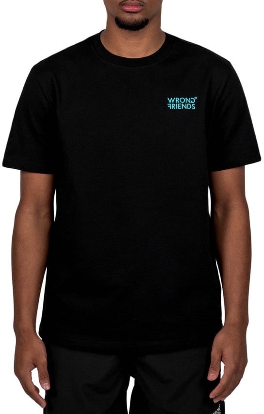 Wrong Friends BELLEVUE T-SHIRT - BLACK Zwart