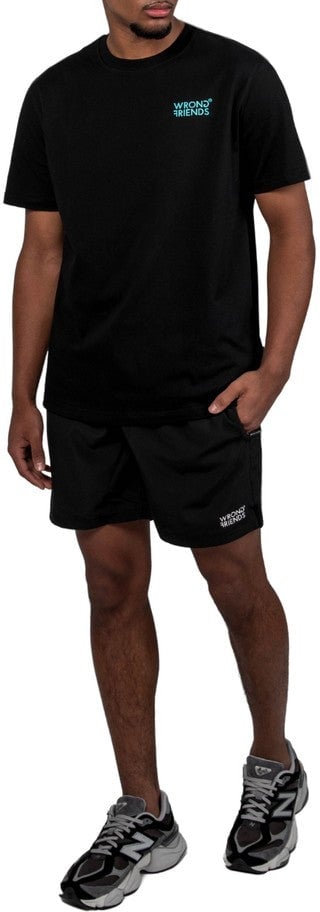 Wrong Friends BELLEVUE T-SHIRT - BLACK Zwart