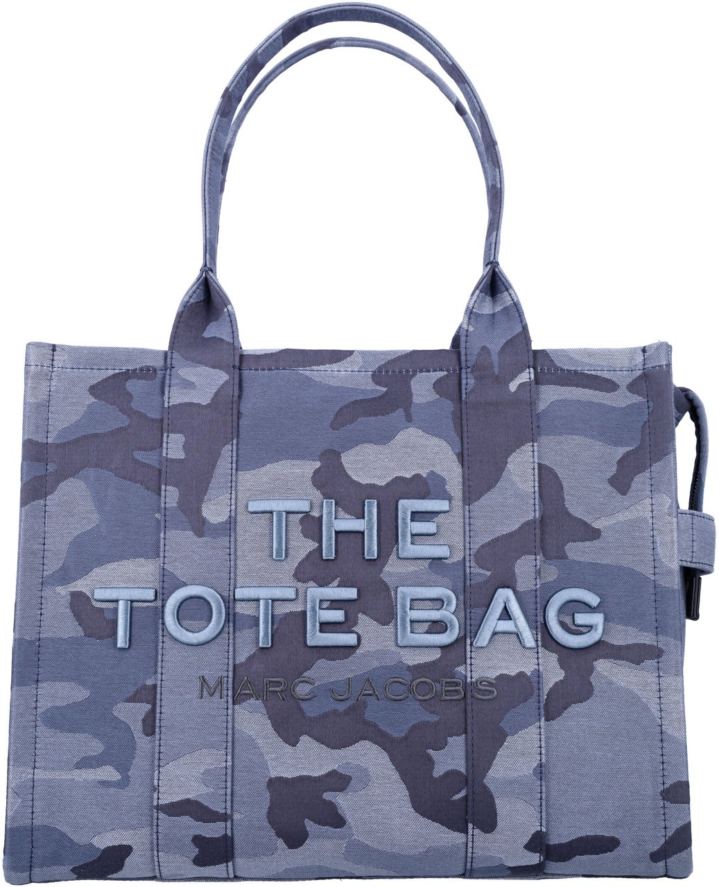 Marc Jacobs The Large Tote Camouflage Blue Multi Camou Blauw