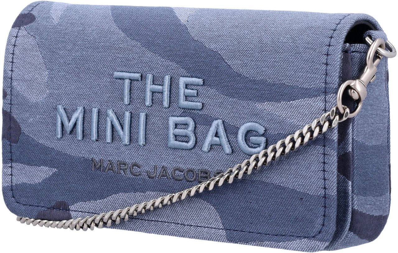 Marc Jacobs The Mini Bag Camouflage Blue Multi Camou Blauw