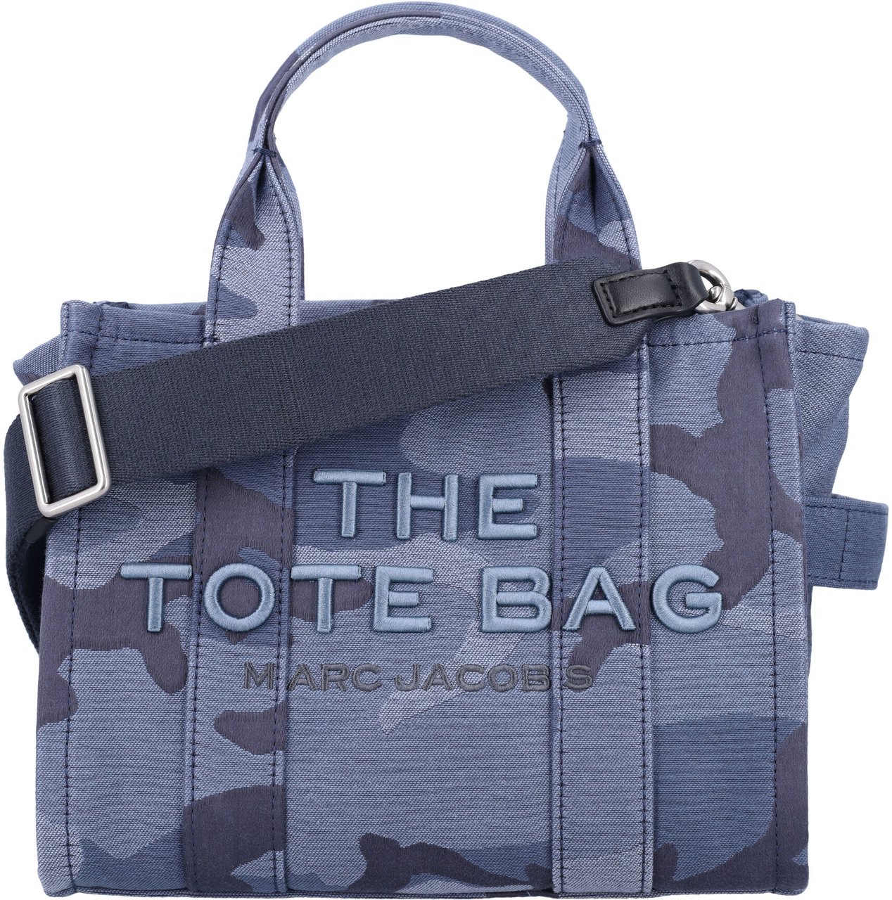 Marc Jacobs The Small Tote Camouflage Blue Multi Camou Blauw