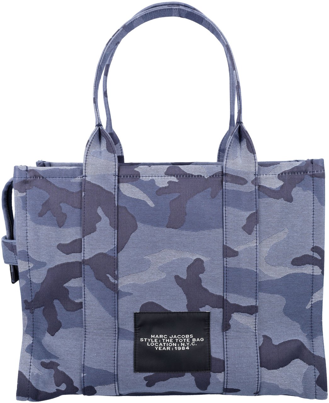 Marc Jacobs The Large Tote Camouflage Blue Multi Camou Blauw