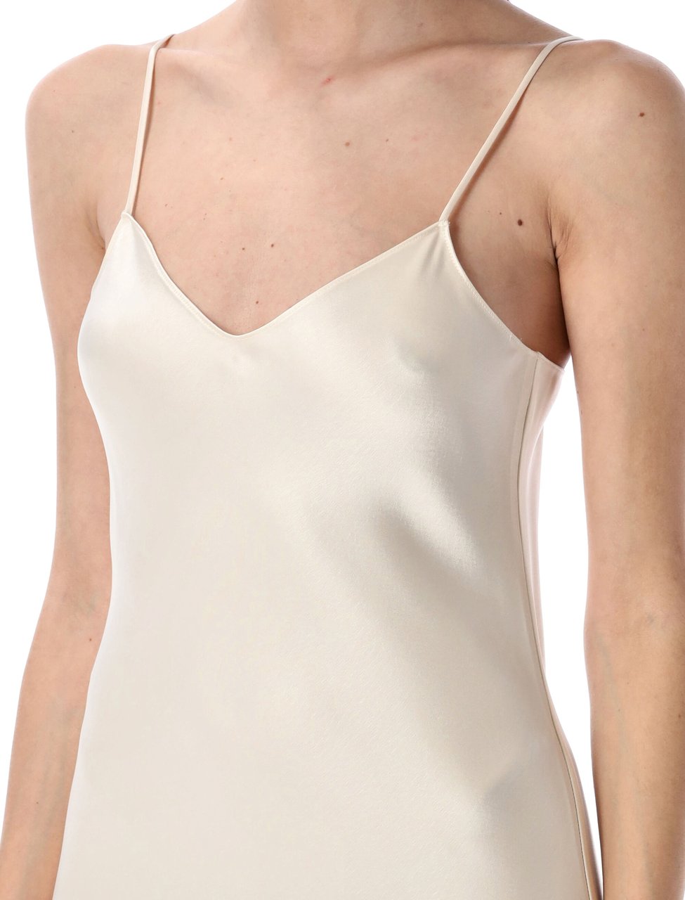 Ralph Lauren Satin Long Dress Champagne Beige
