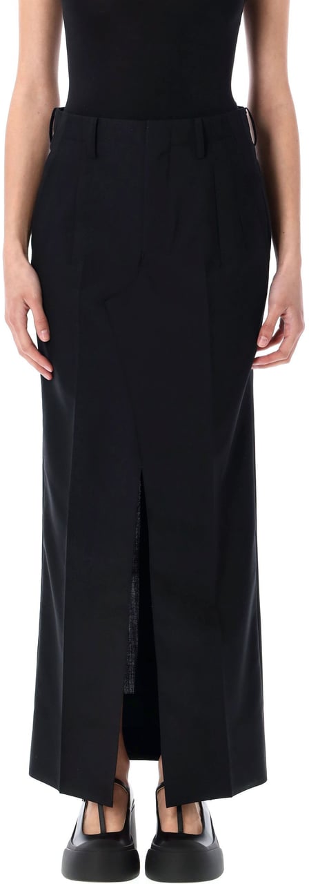 Junya Watanabe Long Skirt Nero Zwart
