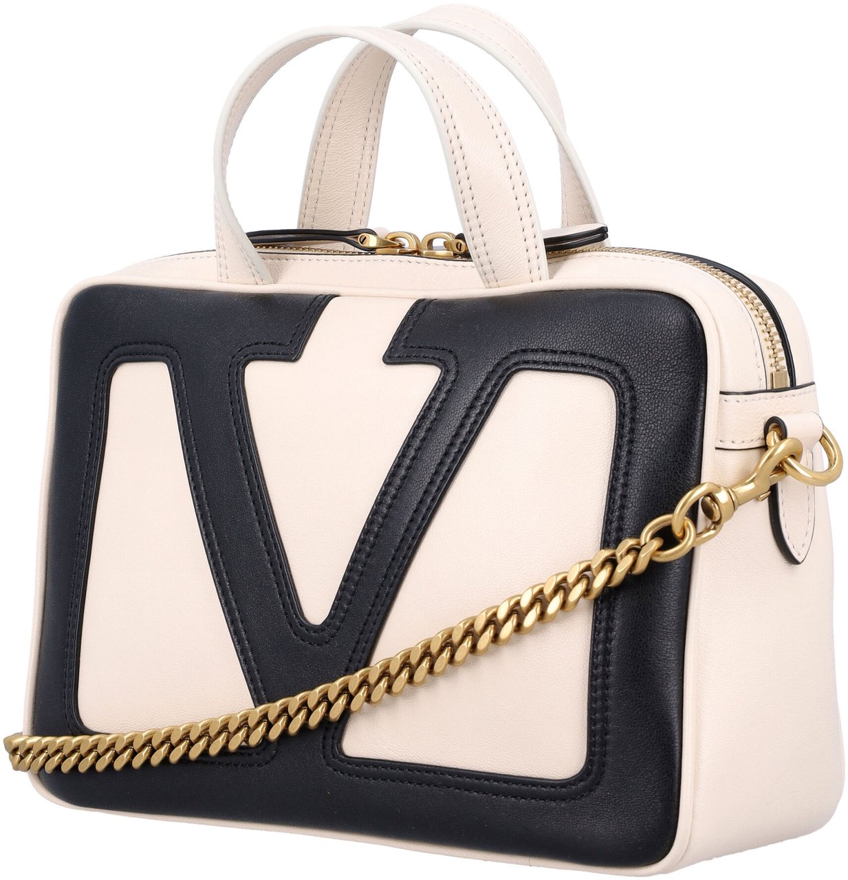Valentino Valentino Sand nappa leather Viva Superstar handbag Neutraal