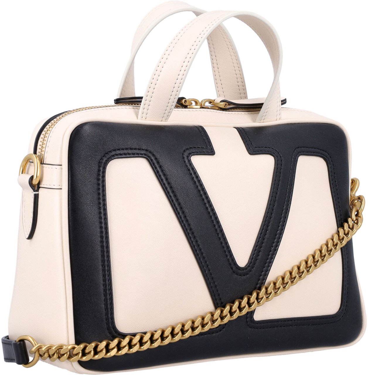 Valentino Valentino Sand nappa leather Viva Superstar handbag Neutraal