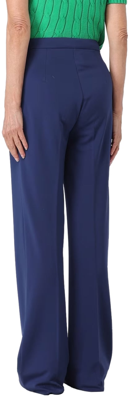 Pinko Trousers Blue Blauw