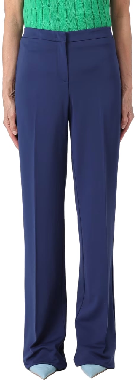 Pinko Trousers Blue Blauw